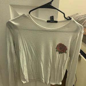 Forever 21 long sleeve with rose